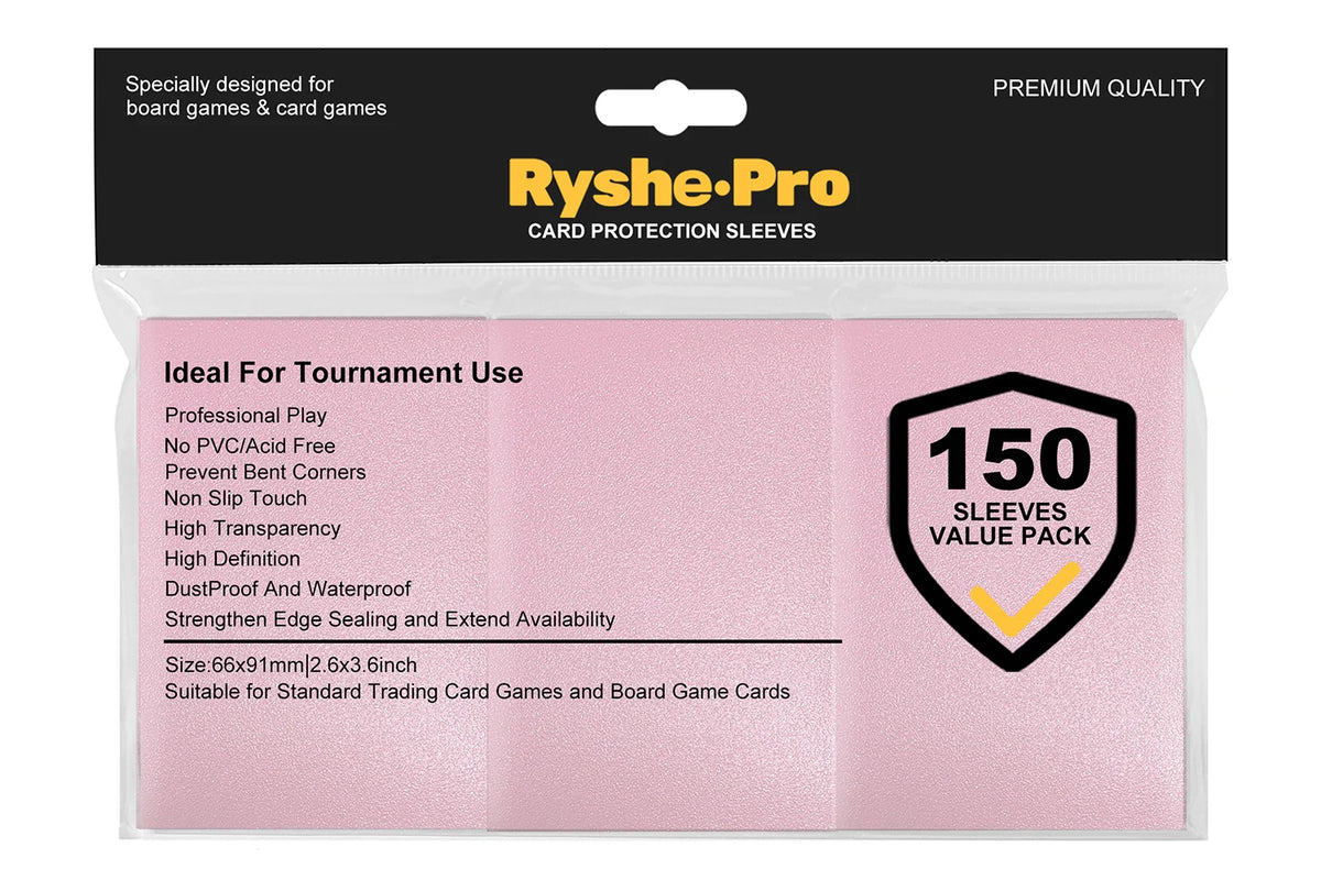 100PCS 66x91mm Matte Card Sleeves - Standard TCG Trading Card Protectors for Tarot & Board Games