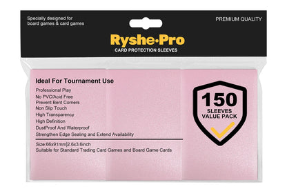 100PCS 66x91mm Matte Card Sleeves - Standard TCG Trading Card Protectors for Tarot & Board Games