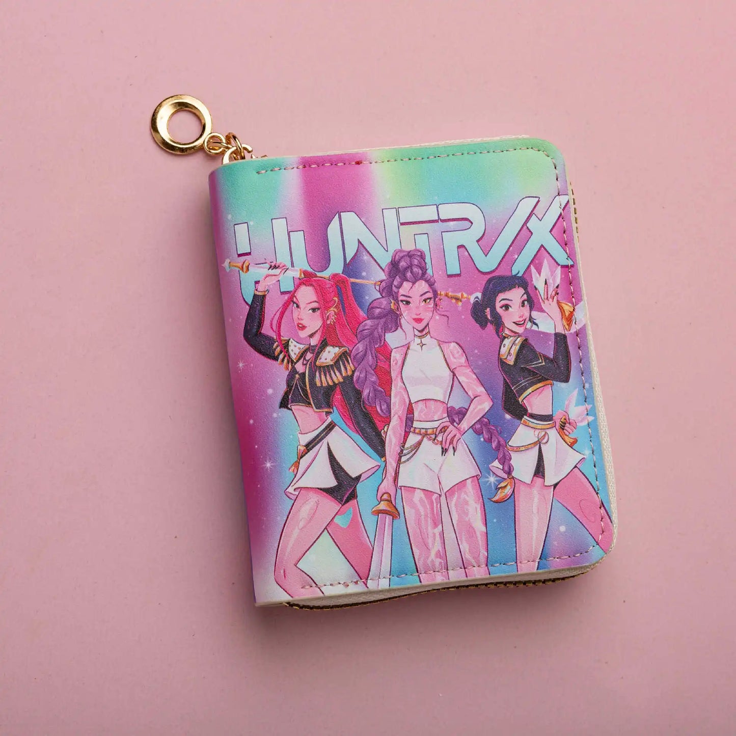 KPop Demon Hunters PU Women’s Wallet — Cartoon Coin & Card Holder, Portable Cute Rumi, Mira, Zoey Fan Gift Toy for Christmas