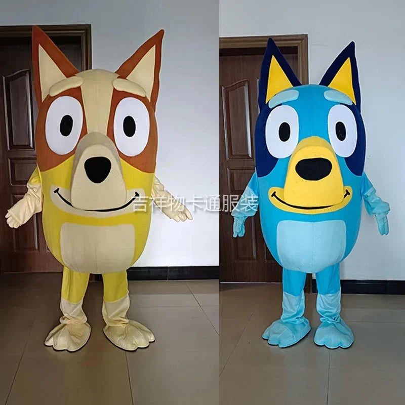 Bluey Bingo Dog Cosplay Costume — Adult Cartoon Doll Outfit for Walking, Performance & Events