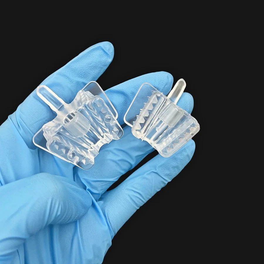5pcs Dental Mouth Support Saliva Ejector Suction Tips with Occlusal Pad Mouth Opener Retractor