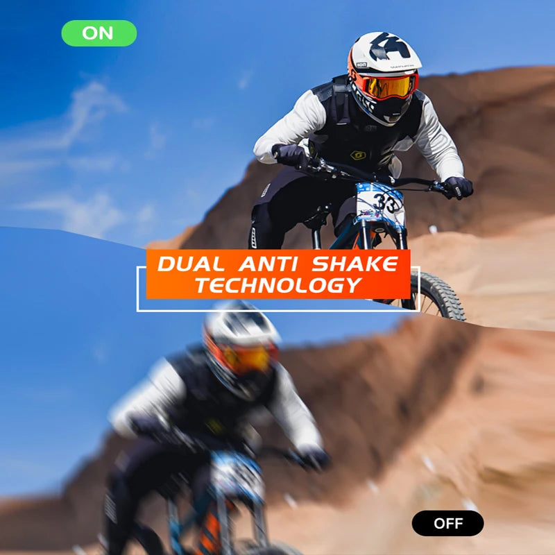SJCAM C110+ 4K Action Camera – 30fps, 6-Axis GYRO, WiFi Remote, 1050mAh, Portable Sports DV for Helmet & Motorcycle