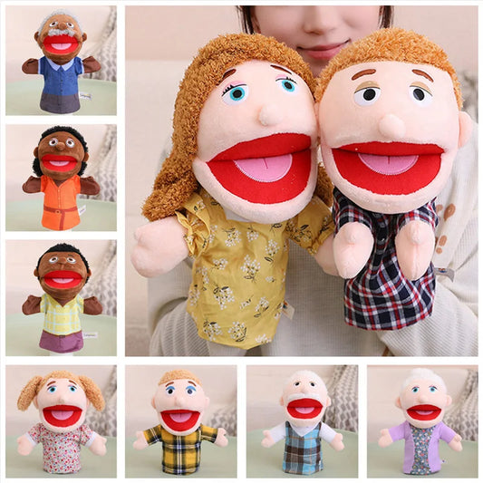 Kids Plush Finger Puppet Toys - 28-33cm Role Play Dolls for Bedtime Stories, Family Games & Creative Fun