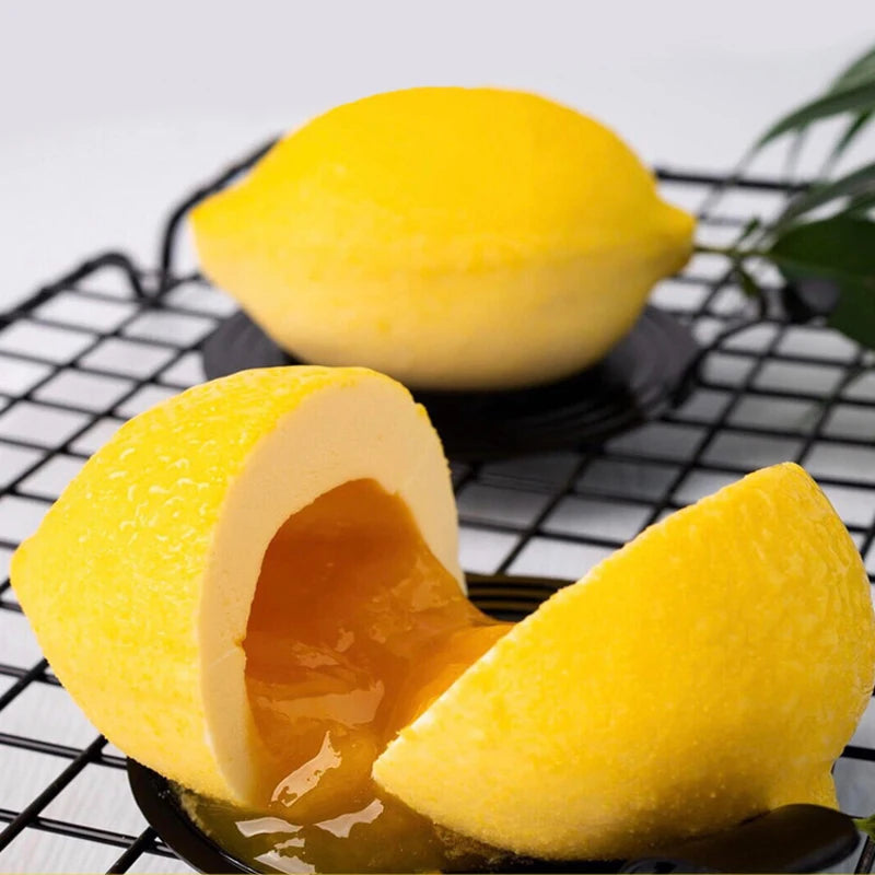 3D Lemon Shape Silicone Cake Mold — French Dessert Baking Tools for Brownies, Mousse & Pastry Decoration