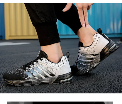 Men’s Air Cushion Running Shoes – Breathable Lightweight Marathon Sneakers for Athletic Training, Comfortable for Women