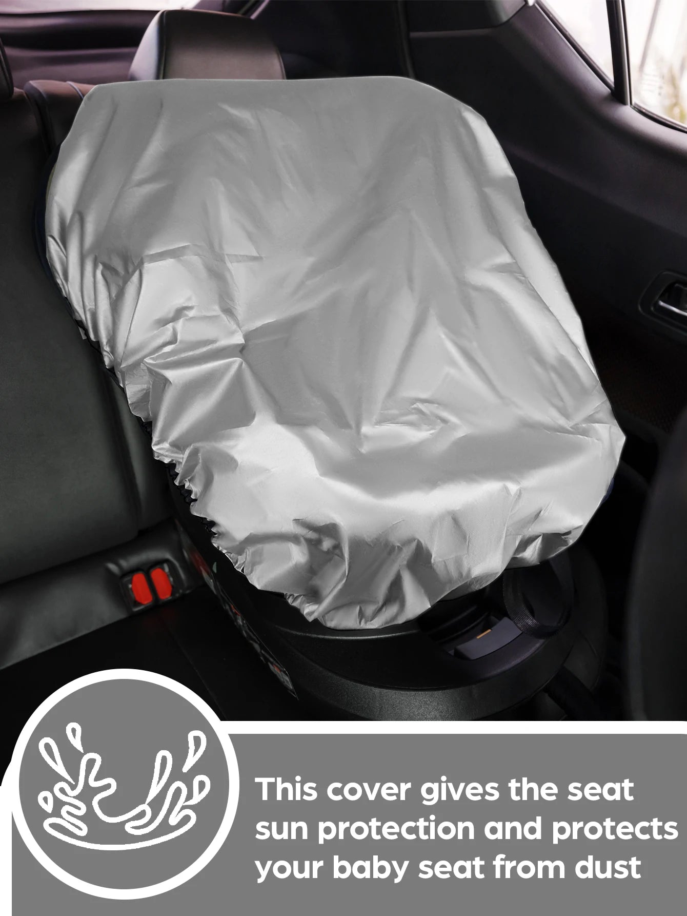 Baby Car Seat Sun Shade Cover – Universal UV Sun & Heat Blocker for Travel, Infant Car Seat Accessory