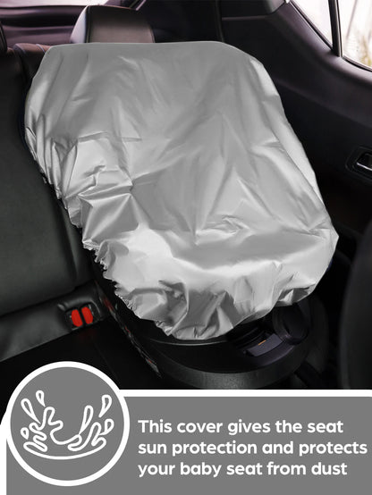 Baby Car Seat Sun Shade Cover – Universal UV Sun & Heat Blocker for Travel, Infant Car Seat Accessory