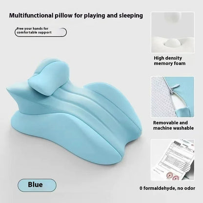 Multifunctional Bedside Reading & Lying Pillow — Prone Cushion for Sleeping, Phone Use, and Relaxation