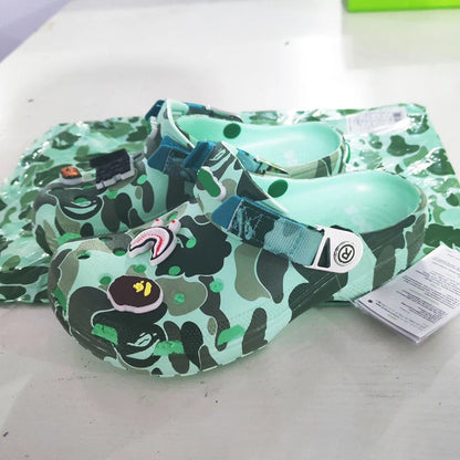 Camouflage Couple Sandals - Casual EVA Ankle-Wrap Flip Flops for Men & Women Beach Outdoor Slippers