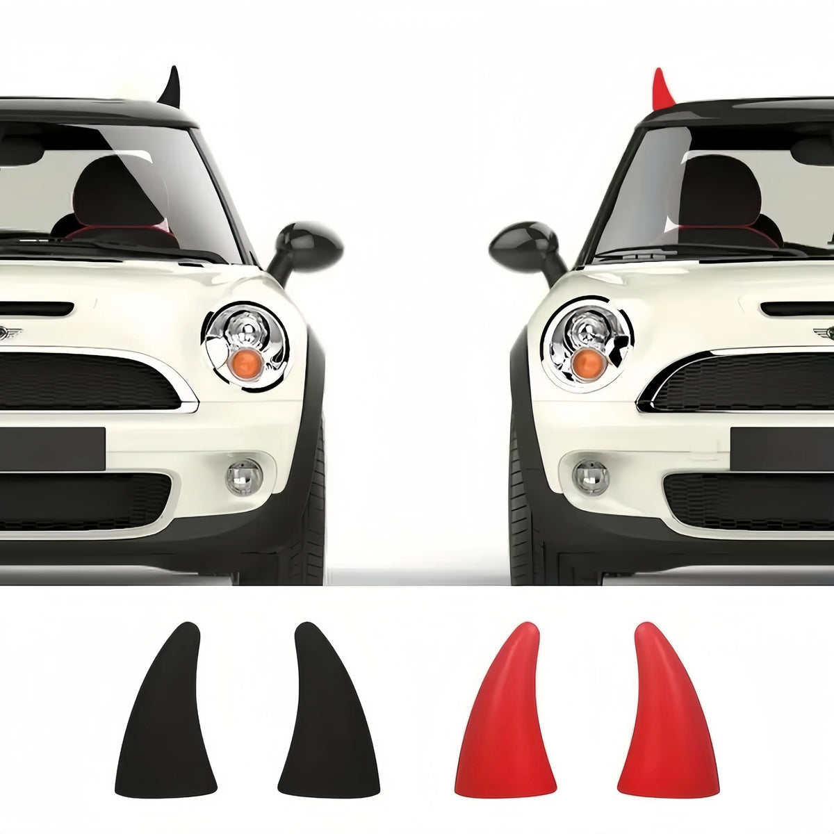 Funny Car Roof Devil Horns - Self-Adhesive Halloween & Christmas Car Decoration
