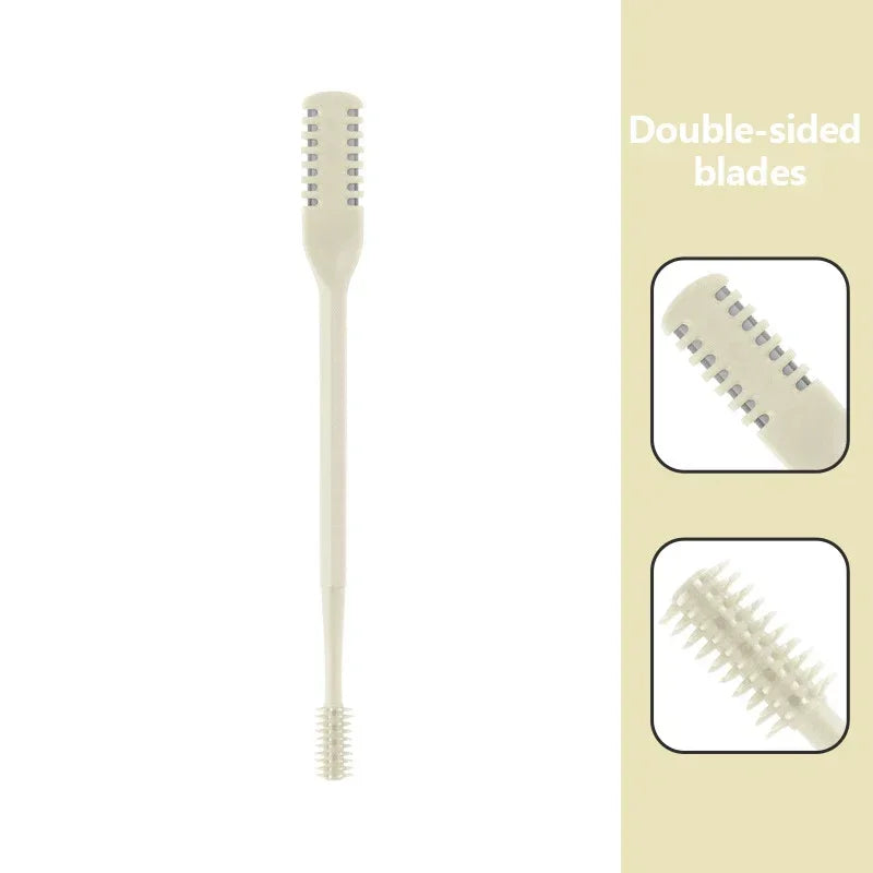 360° Nose Hair Trimmer - Double Head Rotating Washable Portable Facial Hair Removal Tool