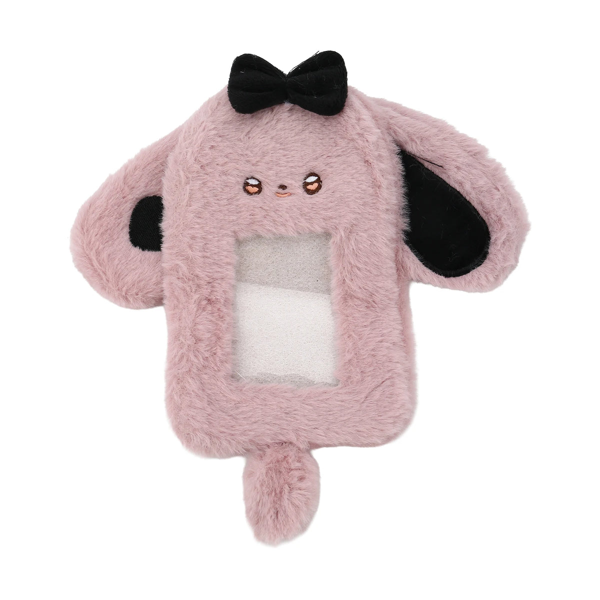 Little Devil Plush Card Holder - Cute Student ID, Bus Card & Photo Card Protector Pendant Case