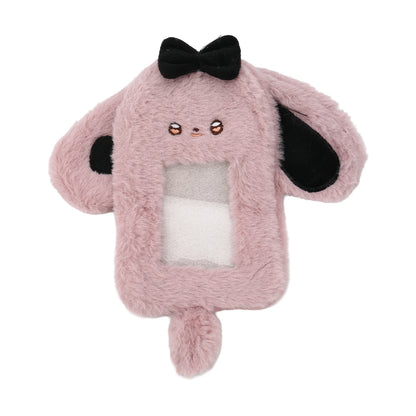 Little Devil Plush Card Holder - Cute Student ID, Bus Card & Photo Card Protector Pendant Case