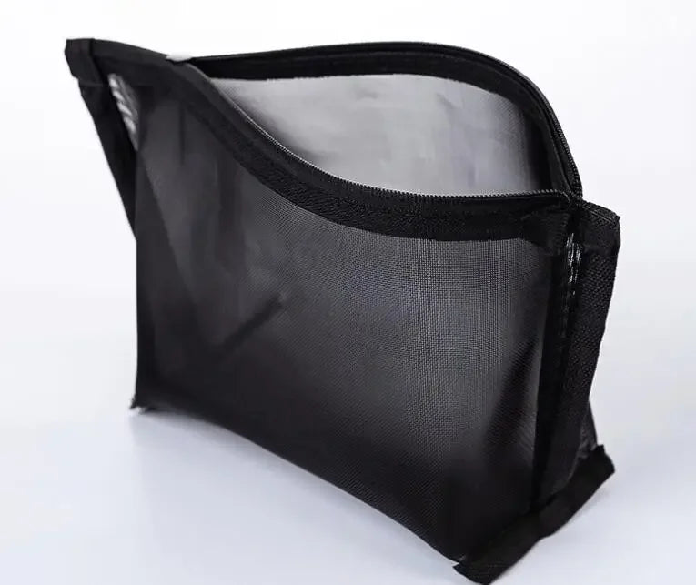 Female Makeup Pouch – Portable Small & Large Mesh Cosmetic Bag, Toiletry Beauty Case, Travel Makeup Organizer Storage Bag