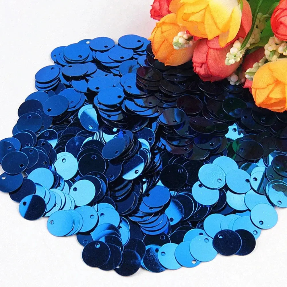 Large Round Flat Sequin Paillettes 10–30mm Loose Glitter Sequins for DIY Crafts, Kids Dance & Decoration 10g Pack