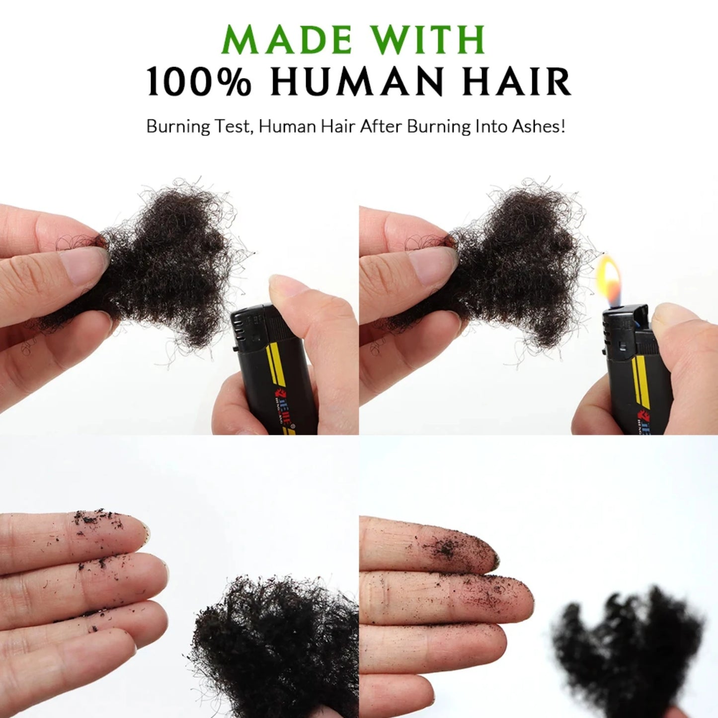 1Pc 30g Brazilian Afro Kinky Curly Remy Human Hair Bulk — No Weft Braiding Extensions for Locs & Braids