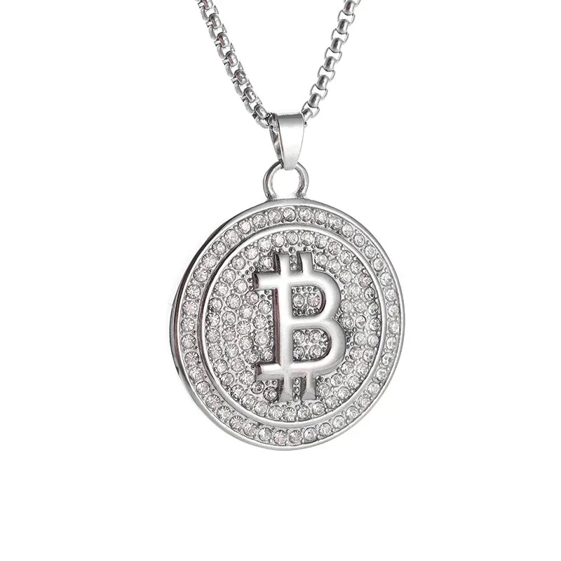 Stainless Steel $100 Bill Pendant Necklace for Men & Women – Fashion Lucky Wealth Jewelry Gift Necklace