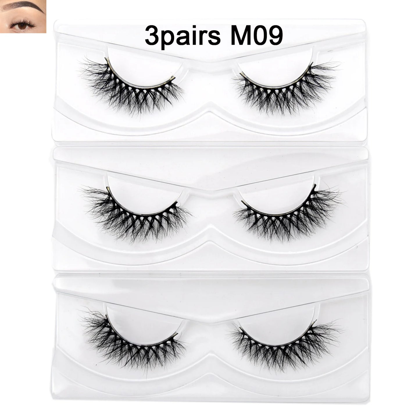 Visofree 13mm 3D Mink Eyelashes – Natural Long Handmade Cruelty-Free False Lashes for Makeup G04