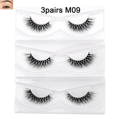 Visofree 13mm 3D Mink Eyelashes – Natural Long Handmade Cruelty-Free False Lashes for Makeup G04
