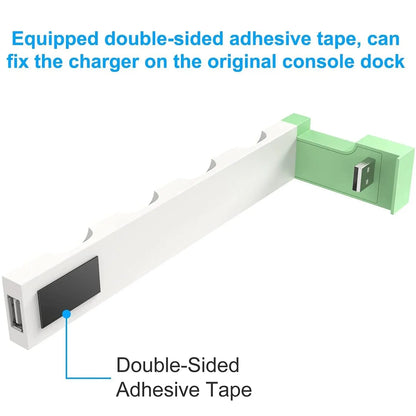 IPEGA PG-9186 Joycon Charging Dock Station for Switch & OLED – Charges Up to 4 Controllers, Compatible with All Models