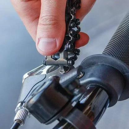 Multifunction Stainless Steel Tool Bracelet – Wearable Bike Multitool Kit with Bolt Drivers for Outdoor Survival and Everyday Carry Use