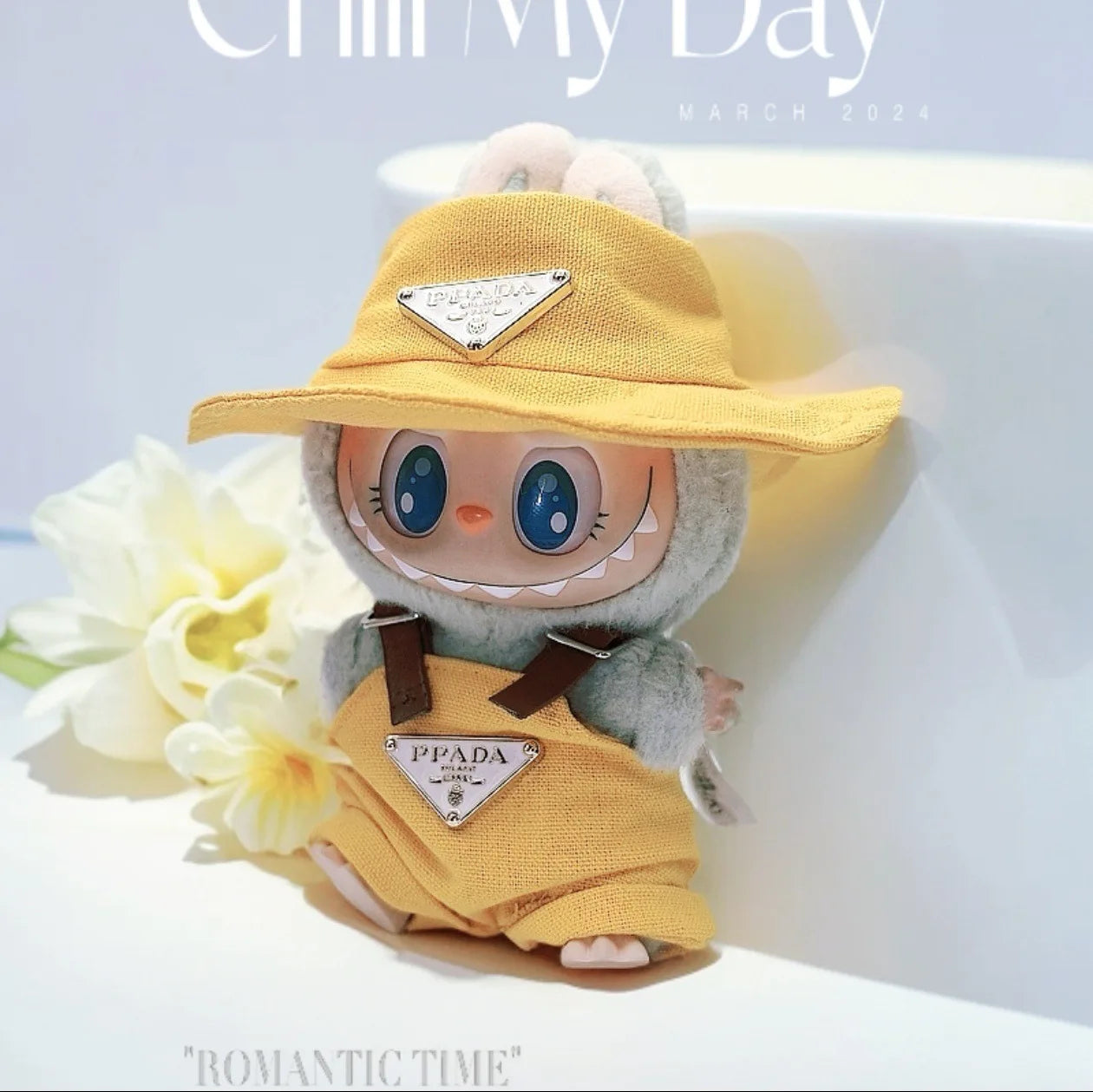 17cm Labubu Mini Doll Clothes Set – Outfit, Hat, Bag & Shoes, Accessories for Sitting & Party Game Toys