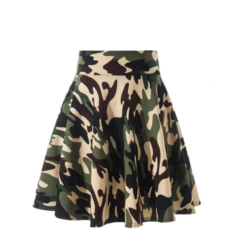 Women’s Flared Mini Skirt with Built-In Shorts – Pleated Skater Style Casual Fashion Skirt, Plus Size 2025 Design