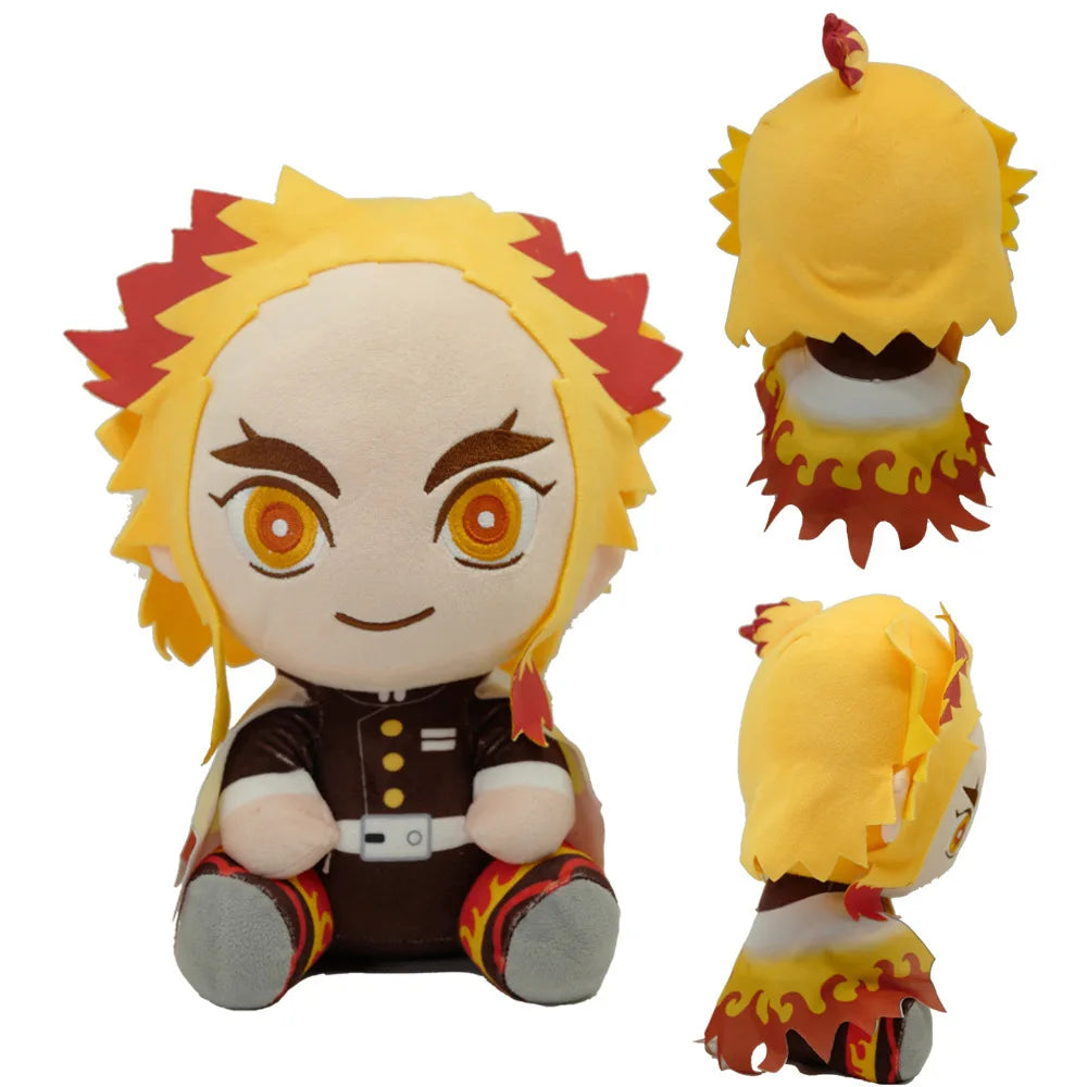20cm Demon Slayer Plush Toys – Tomioka Giyu, Kamado Tanjirou, Nezuko & Zenitsu Anime Dolls, Perfect Gift for Women
