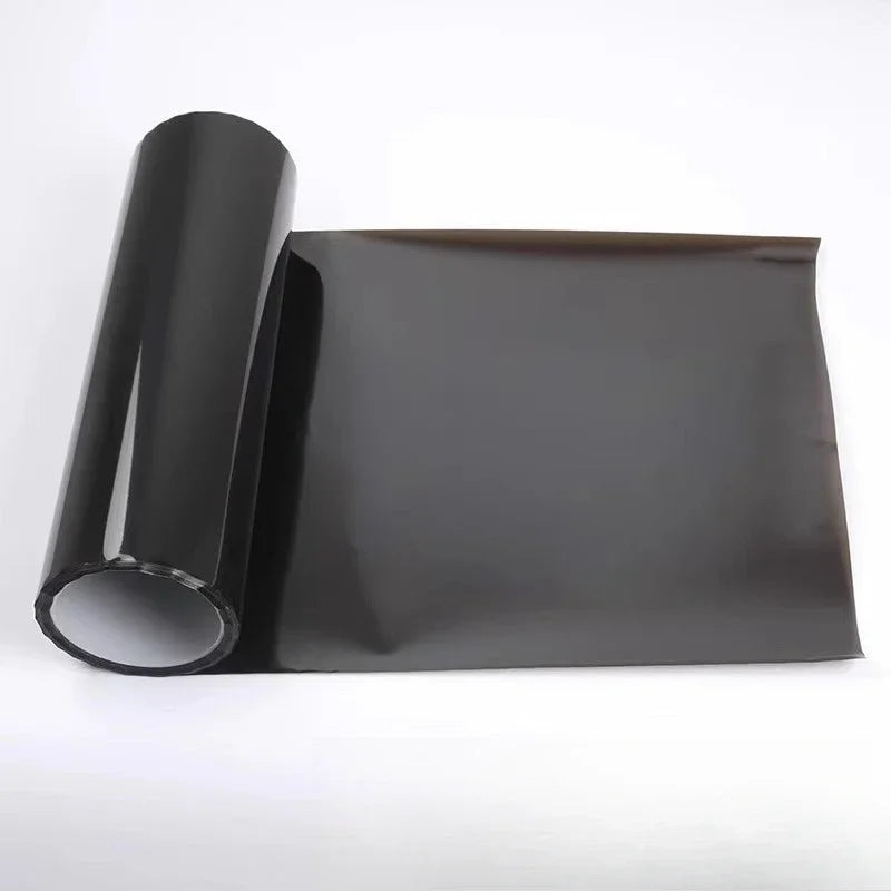 Smoke PVC Headlight Tint Film - Transparent Black Taillight Wrap & Protective Car Styling Film 30x200cm