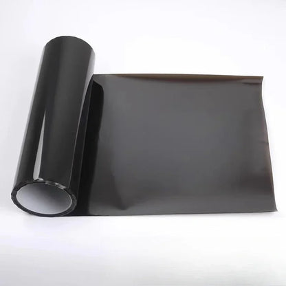 Smoke PVC Headlight Tint Film - Transparent Black Taillight Wrap & Protective Car Styling Film 30x200cm