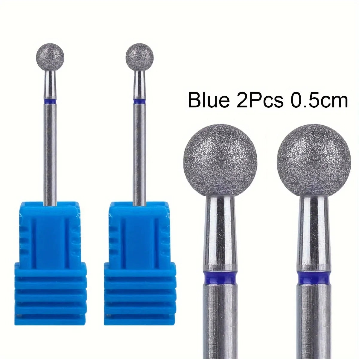 1/2/4Pcs Diamond Nail Drill Bit Set - Rotary Electric Milling Cutters for Manicure, Pedicure, Cuticle & Nail Tools Accessories