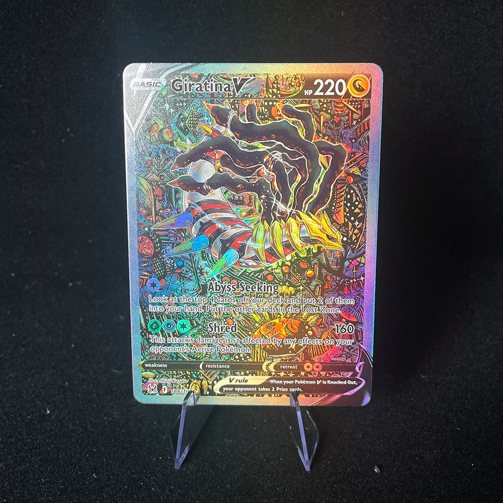 Anime PTCG Trading Cards - Vaporeon Clefairy EX Gengar VMAX Holographic Collectible Cards