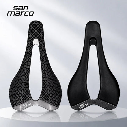 3D Printed San Marco SLR Bike Saddle - Ultralight Breathable Carbon Road & MTB Seat 245×145mm