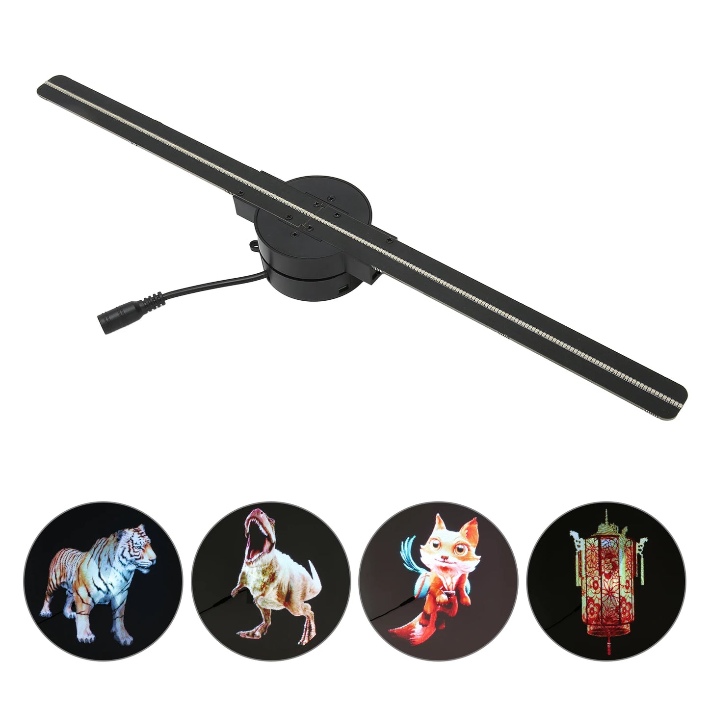 3D Hologram Fan 16.5" WiFi Projector with 224 LED Lights for Store Advertising
