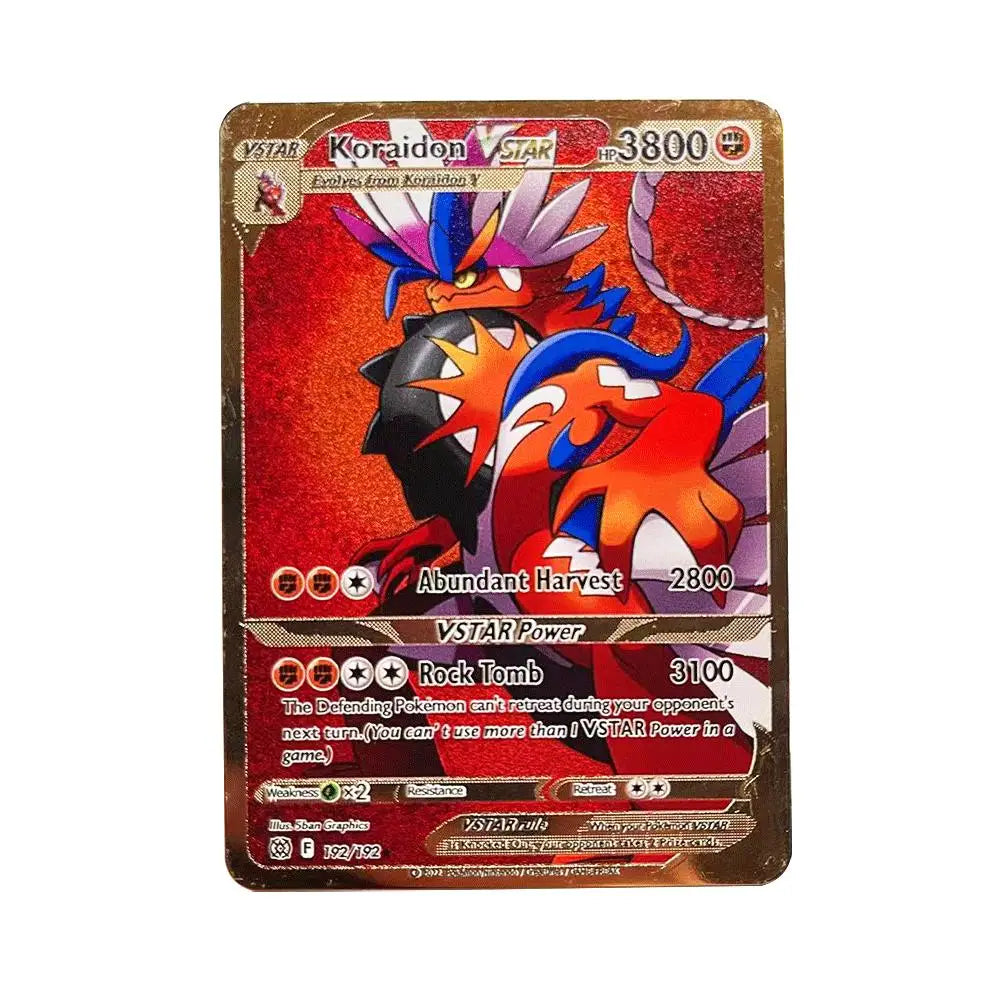 2025 Metal Pokémon Card - Arceus Charizard Mewtwo VMAX GX EX Gold Anime Collectible Card