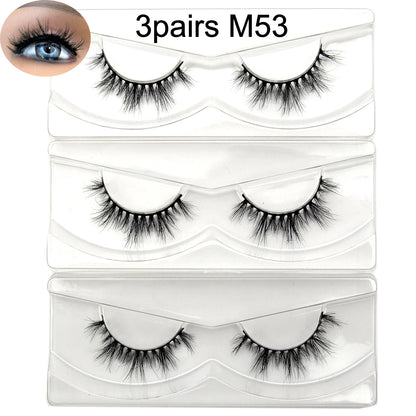 Visofree 13mm 3D Mink Eyelashes – Natural Long Handmade Cruelty-Free False Lashes for Makeup G04