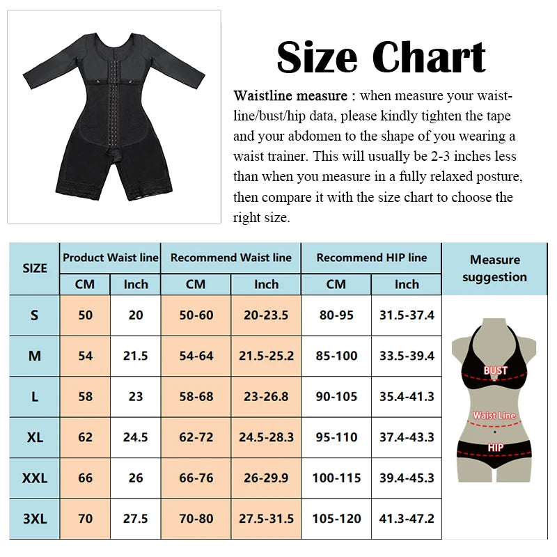 Colombian Girdle Shapewear – Tummy Slimming Bodysuit Corset, Full Body Reducer & Postpartum Shaper