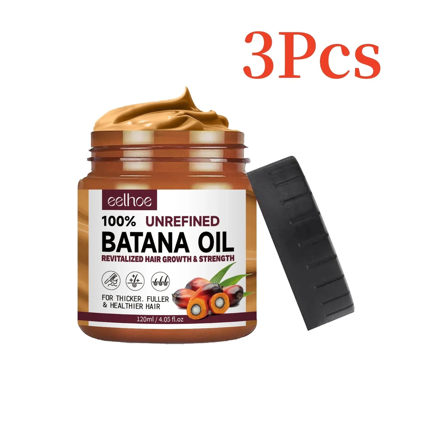 100% Pure Organic Hair Mask with Batana Oil – Natural Hair Growth Treatment, Nourishing Anti-Breakage & Hair Loss Reduction Product