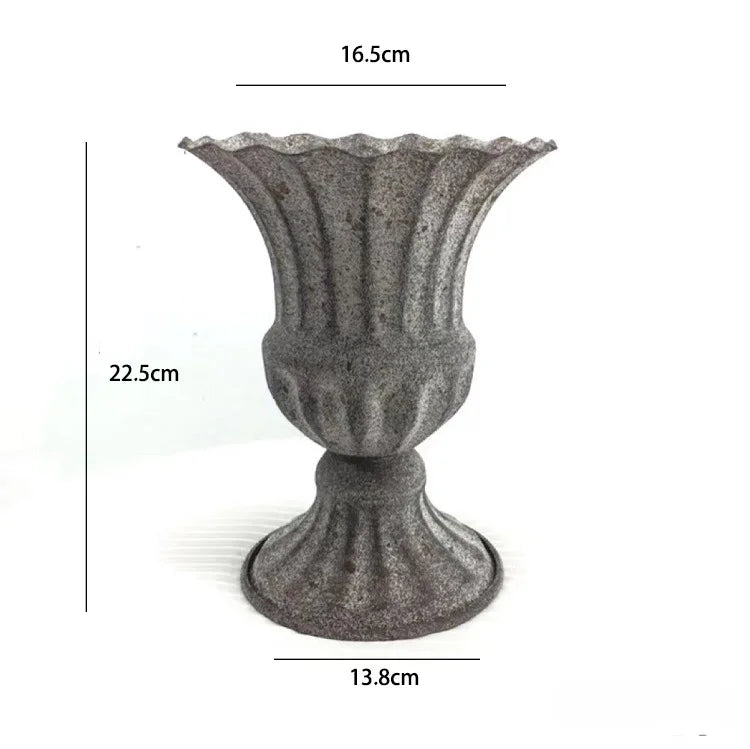 Retro Wrought Iron Flower Pots — Wedding, Dried Flower & Home Decoration Vases for Hotel & Event