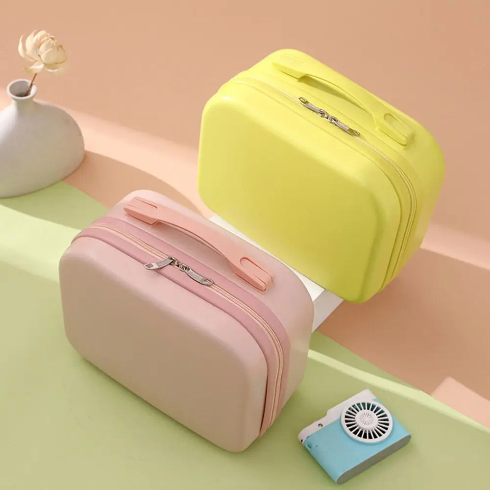 14 Inch Mini Women’s Carry-On Suitcase – Short Trip Travel Luggage & Makeup Bag