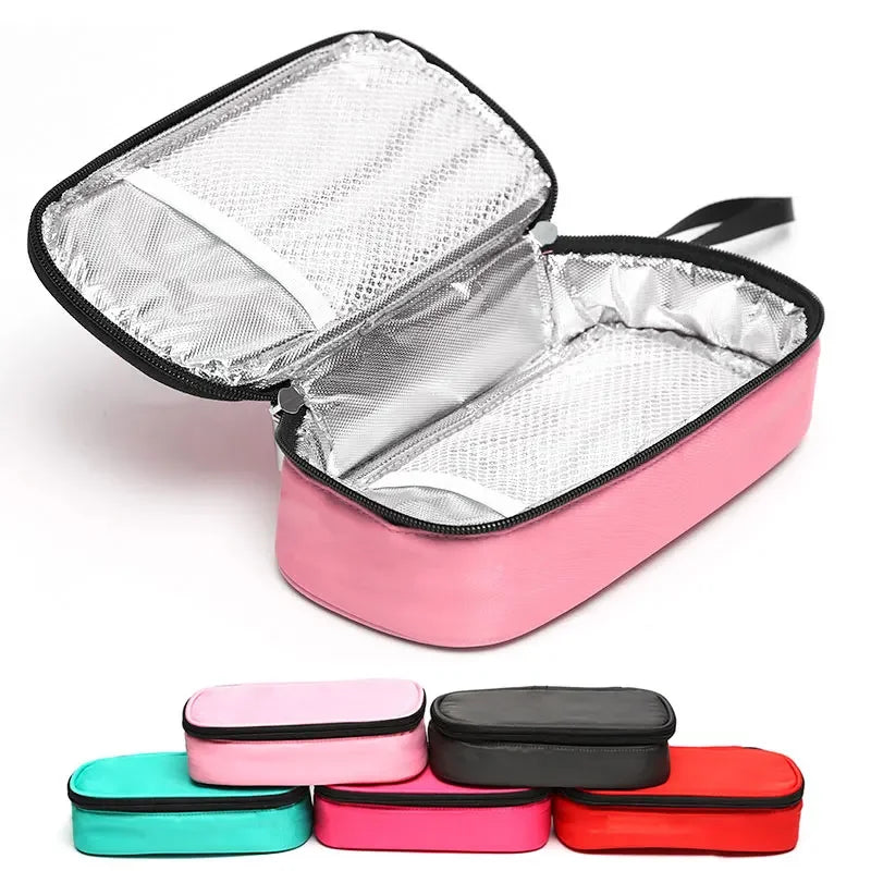 5 Color Insulin Cooling Bag – Portable Diabetic Pocket Pill Protector, Waterproof Thermal Insulated Medical Cooler