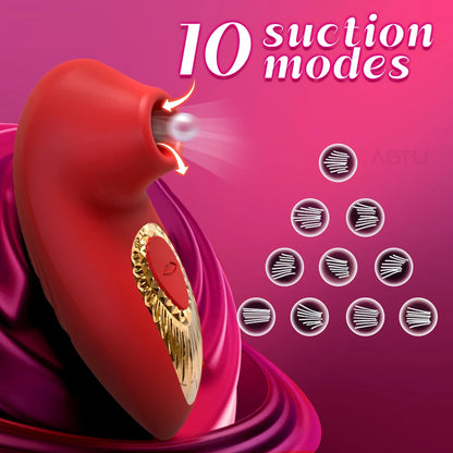 Mini Clitoral Suction Vibrator - Compact Rechargeable Intimate Massager for Adults, Clitoral & Nipple Stimulation