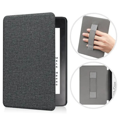SA568B Leather Case for Kindle Paperwhite 12th Gen 2024 Signature Edition – 7-Inch Cover with Hand Strap & Auto Sleep