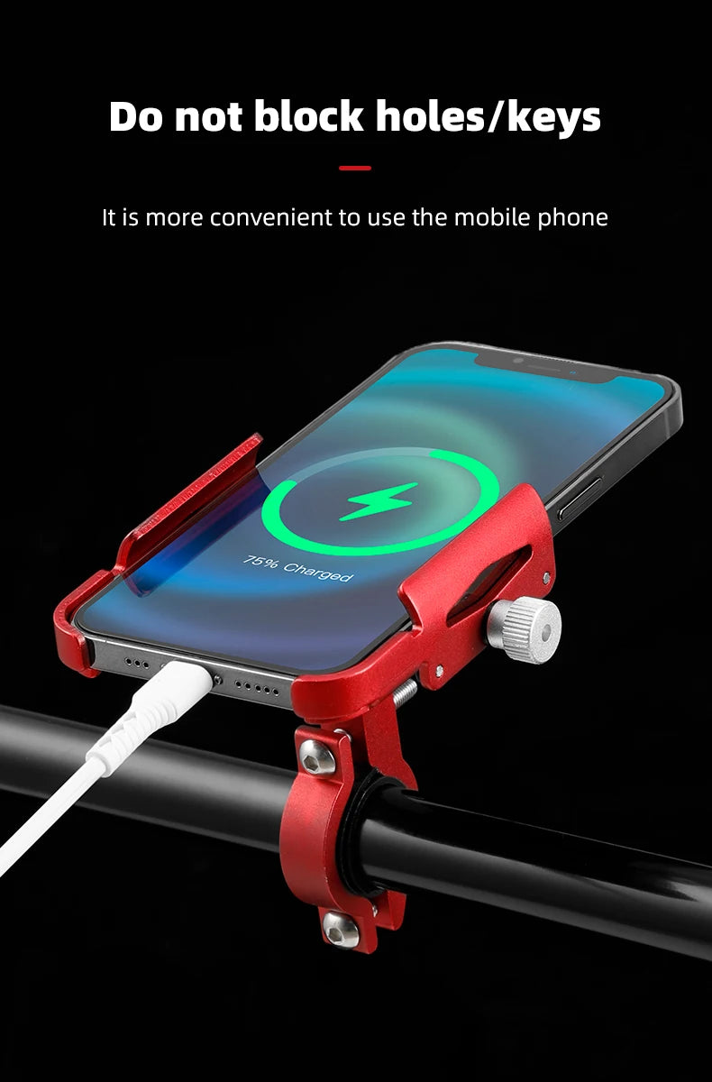 iBudim 360° Bike Phone Holder — Adjustable Handlebar Stand for 4.7–7.0" Smartphones & Motorcycles