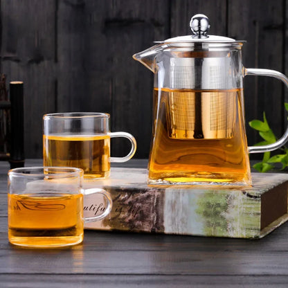 Glass Teapot with Infuser Tea Set - Kettle Maker Jug for Home, Kitchen, Dining & Bar Teaware