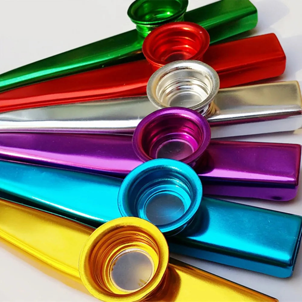 Lightweight Aluminum Alloy Kazoo – Simple Design Musical Instrument for Guitar Players & Music Lovers