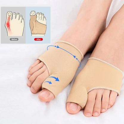 2PCS Toe Separators & Hallux Valgus Bunion Corrector – Foot Bone Adjusters, Pedicure Sock Straightener, Orthotics Correction Tools