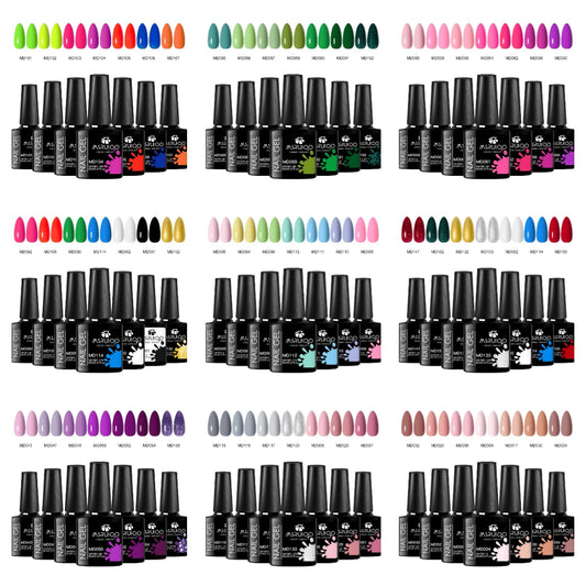 7pc Nail Gel Polish Set – DIY Nail Art Design, Soak Off UV Gel, Long-Lasting Manicure & Painting Gel Vernis Kits for Decoration