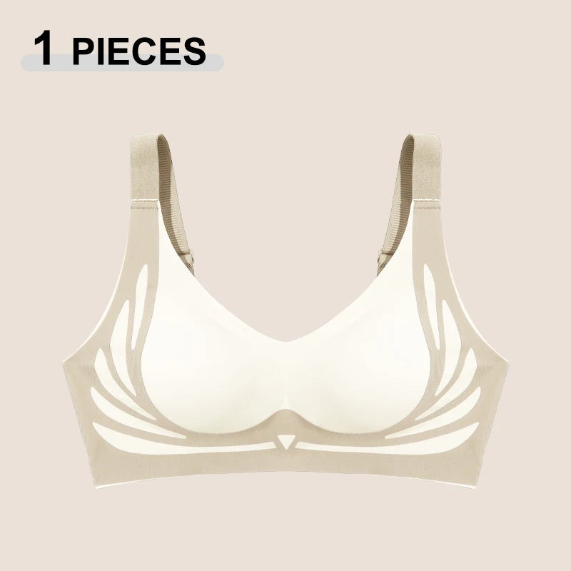 Seamless Push-Up Angel Wings Bra Set for Women – Soft Wireless Comfortable Breathable Lingerie (1 or 2 Pack)
