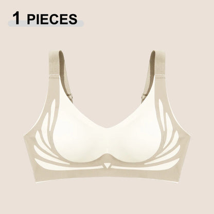 Seamless Push-Up Angel Wings Bra Set for Women – Soft Wireless Comfortable Breathable Lingerie (1 or 2 Pack)